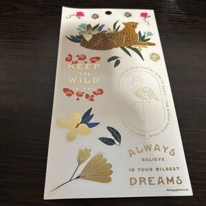 Happy planner jungle cat sticker sheet